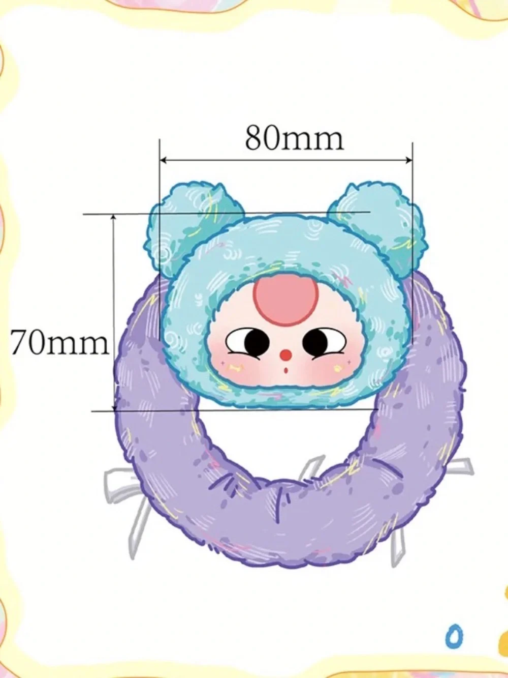 Baby Three Hair Tie Scrunchie Plush